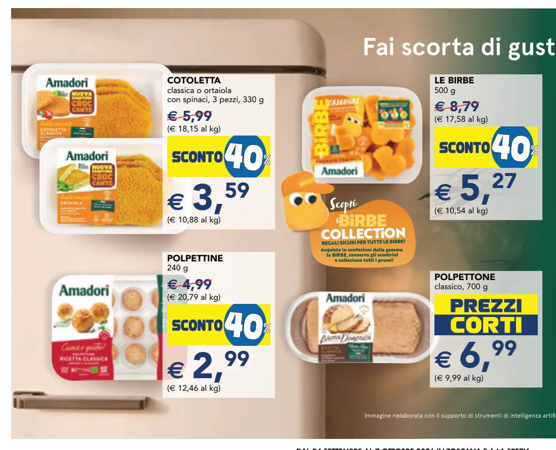 COTOLETTA classica o ortaiola con spinaci, 3 pezzi, 330 g