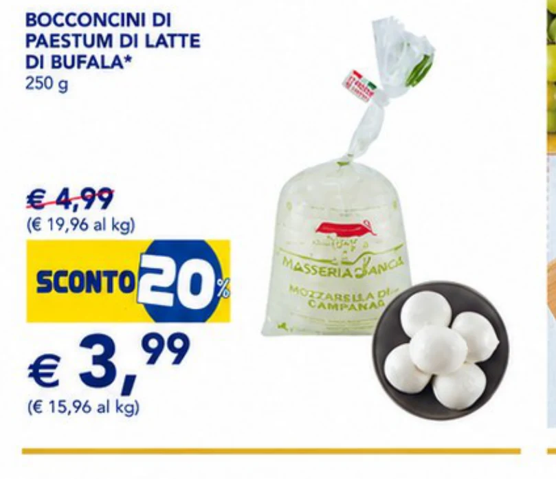 Bocconcini Di Paestum Di Latte Di Bufala*
