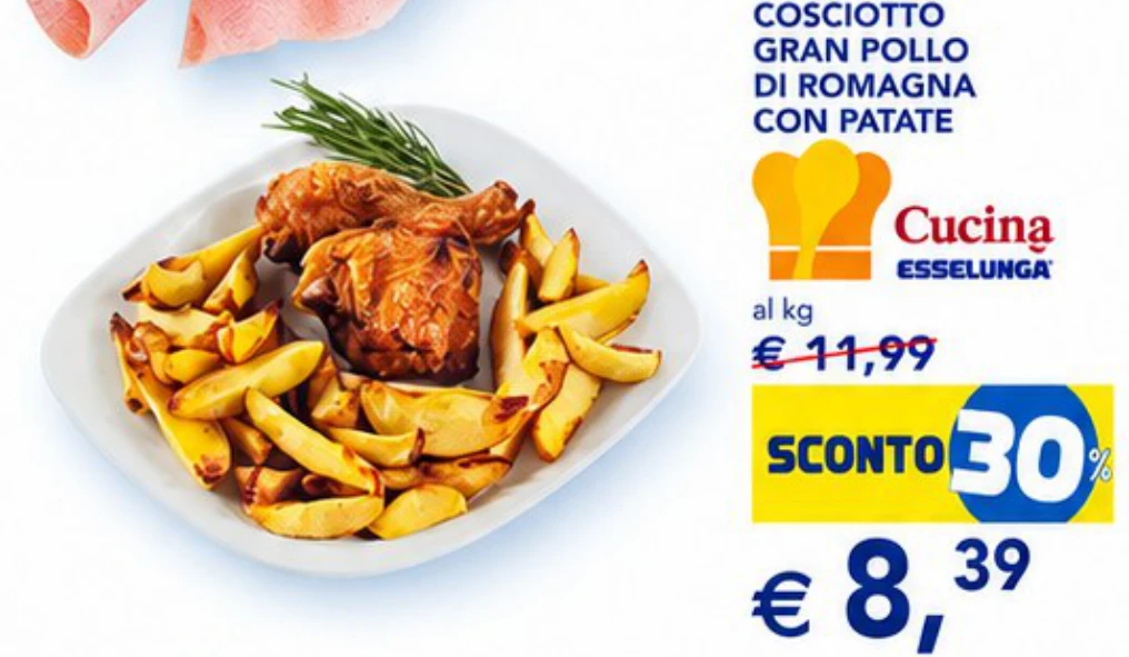 Cosciotto gran pollo di Romagna con patate