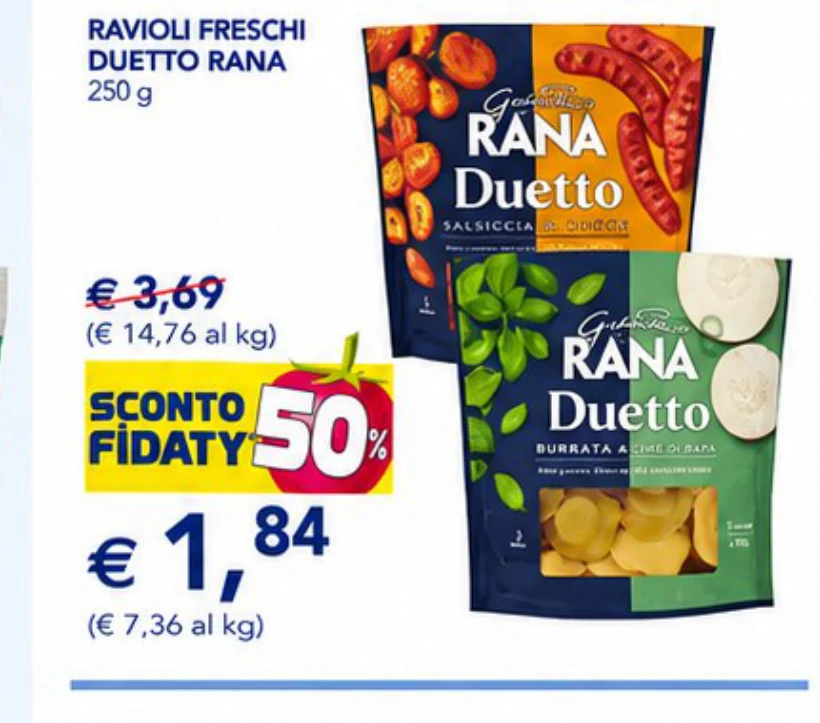 Ravioli Freschi Duetto - Rana