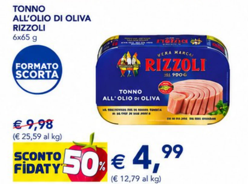 Tonno All'Olio Di Oliva Rizzoli