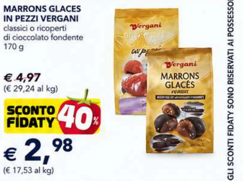 Marrons Glaces In Pezzi Vergani