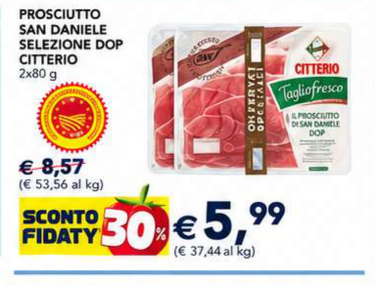Prosciutto San Daniele Selezione Dop Citterio