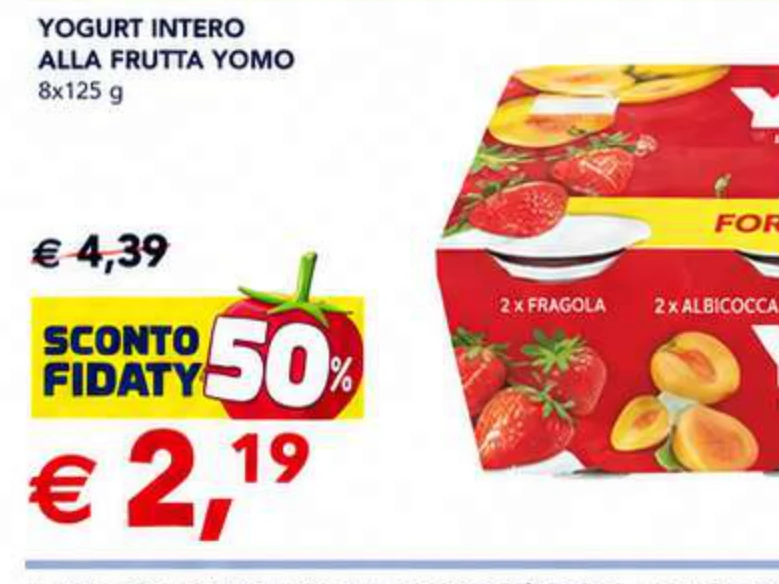 Yogurt Intero Alla Frutta Yomo