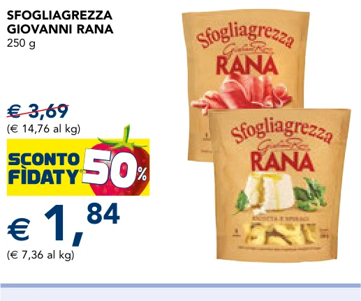 SFOGLIAGREZZA GIOVANNI 250 g - Rana