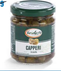 CAPPERI IN ACETO 210 g sgocc. 120