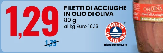 FILETTI DI ACCIUGHE IN OLIO DI OLIVA 80