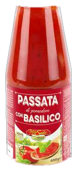 PASSATA DI POMODORO CON BASILICO 690
