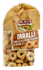 TARALLI CON OLIO EXTRA VERGINE D'OLIVA 5% 500