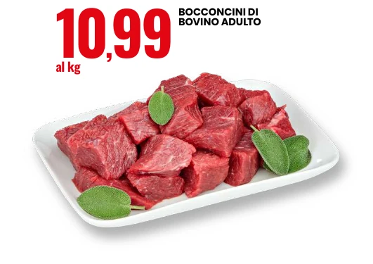 Bocconcini di bovino adulto
