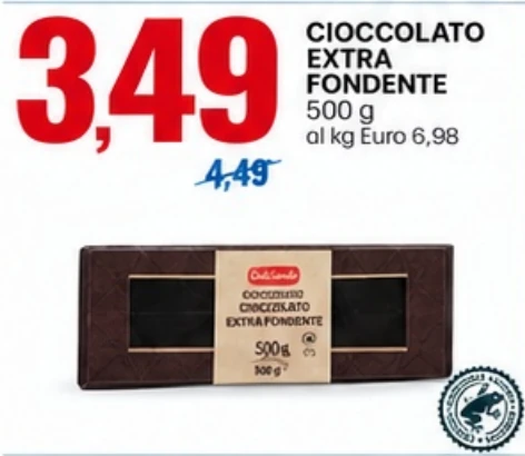 Cioccolato extra fondente 500 g