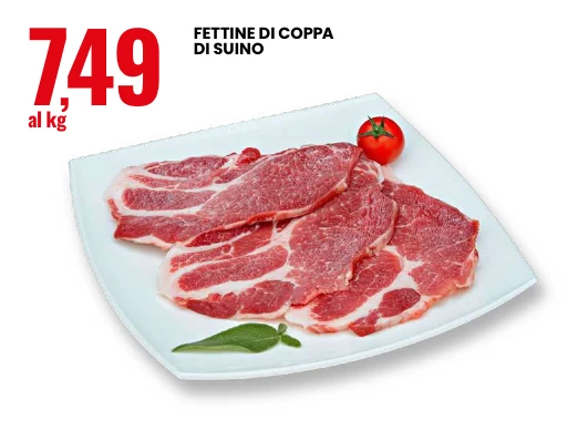 Fettine di coppa di suino