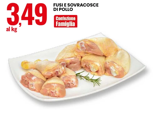 Fusi e sovracosce di pollo