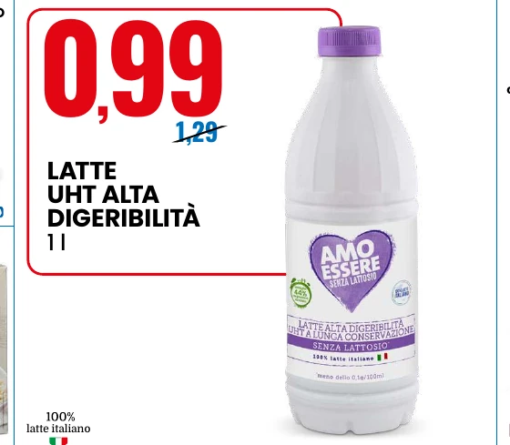 Latte UHT alta digeribilita 1 l
