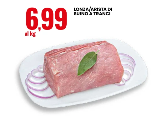 Lonza arista di suino a tranci