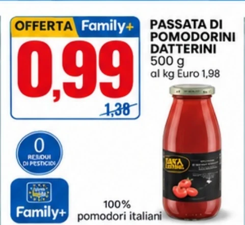 Passata di pomodorini datterini 500 g