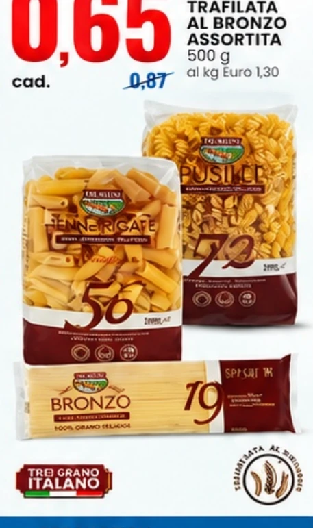 Pasta trafilata al bronzo assortita 500 g