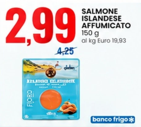 Salmone islandese affumicato 150 g