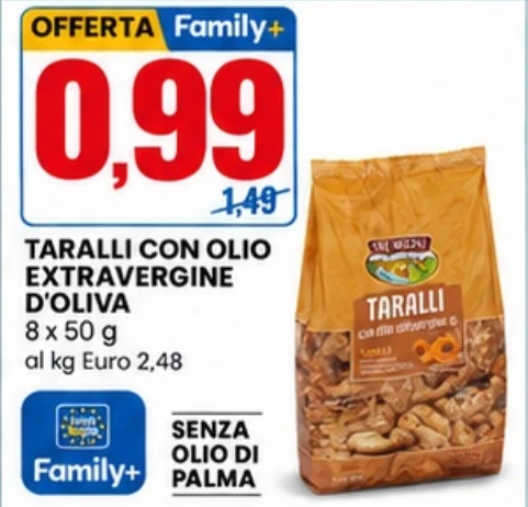 Taralli con olio extravergine d'oliva 8 x 50 g