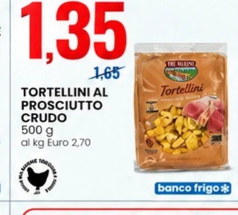 Tortellini al prosciutto crudo 500 g
