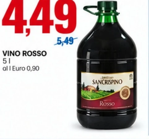 Vino rosso 5 l