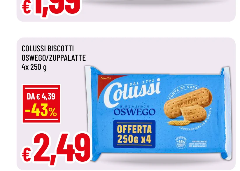 COLUSSI BISCOTTI OSWEGO/ZUPPALATTE