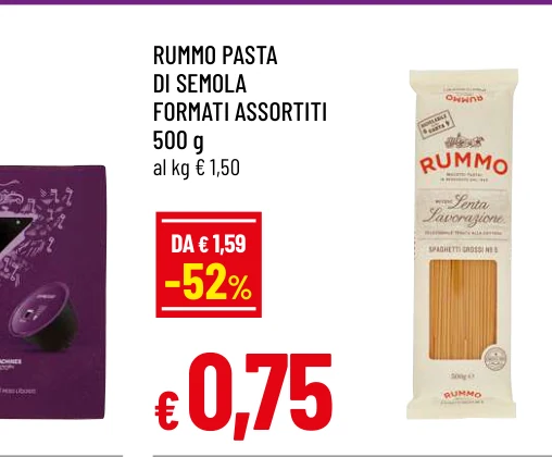 RUMMO PASTA DI SEMOLA FORMATI ASSORTITI