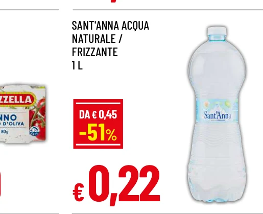 SANT'ANNA ACQUA NATURALE / FRIZZANTE