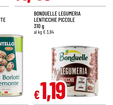 LEGUMERIA LENTICCHIE PICCOLE - Bonduelle