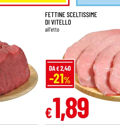 FETTINE SCELTISSIME DI VITELLO