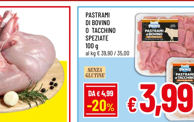 PASTRAMI DI BOVINO O TACCHINO SPEZIATE
