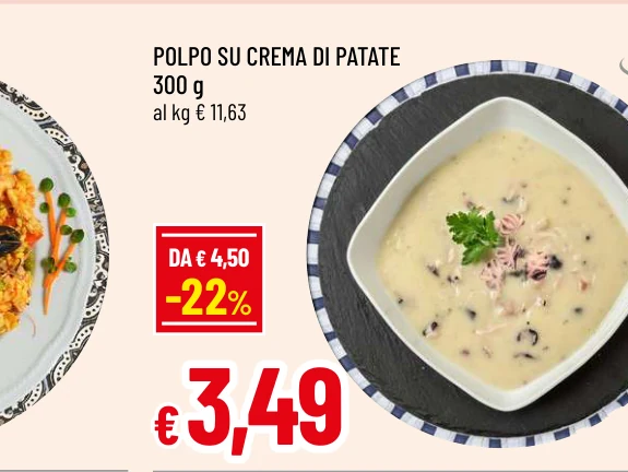POLPO SU CREMA DI PATATE - Pata