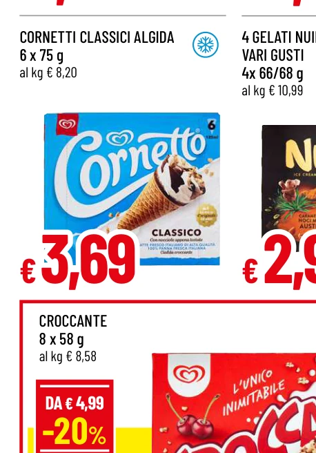CORNETTI CLASSICI - Algida