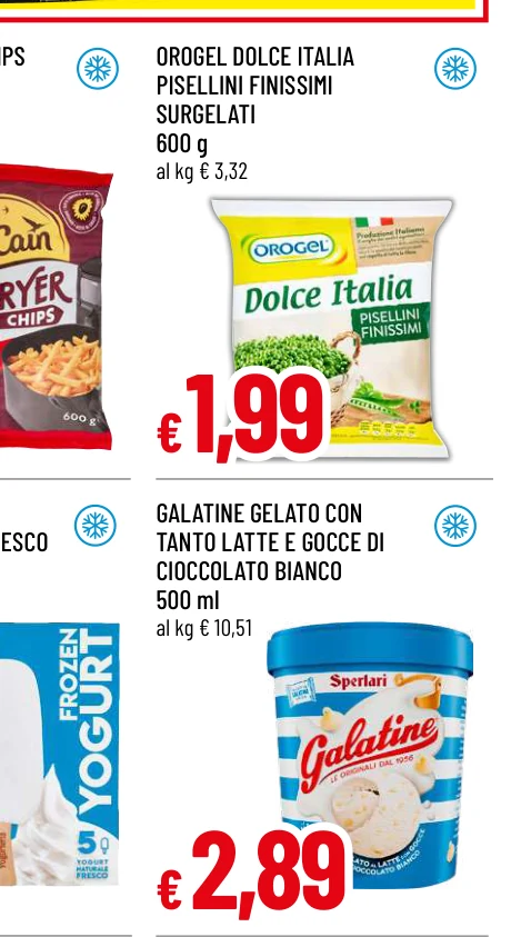 OROGEL DOLCE ITALIA PISELLINI FINISSIMI SURGELATI
