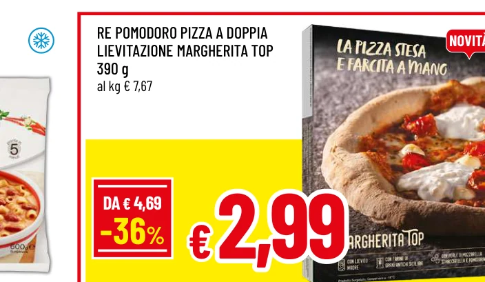 RE POMODORO PIZZA A DOPPIA LIEVITAZIONE MARGHERITA TOP
