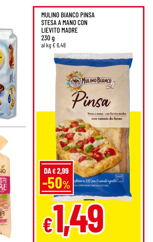 PINSA STESA A MANO CON LIEVITO MADRE - Mulino Bianco