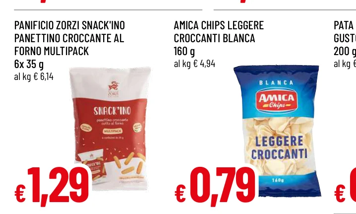 SNACK'INO PANETTINO CROCCANTE AL FORNO MULTIPACK - Panificio Zorzi
