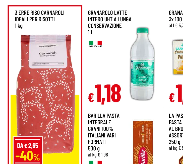 LATTE INTERO UHT A LUNGA CONSERVAZIONE - Granarolo