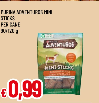 PURINA ADVENTUROS MINI STICKS PER CANE