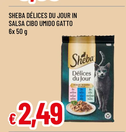 SHEBA DÉLICES DU JOUR IN SALSA CIBO UMIDO GATTO