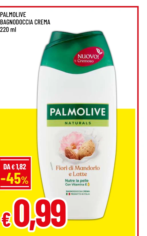 PALMOLIVE BAGNODOCCIA CREMA