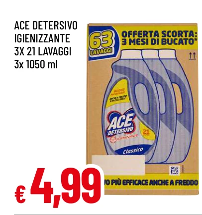 DETERSIVO IGIENIZZANTE - Ace