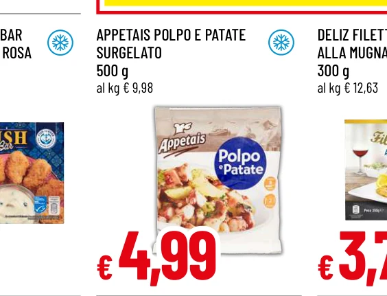 APPETAIS POLPO E PATATE SURGELATO - Pata