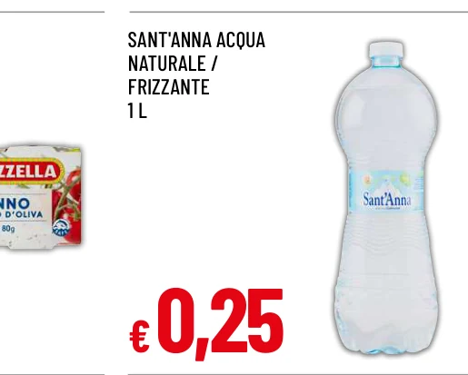 SANT'ANNA ACQUA NATURALE / FRIZZANTE