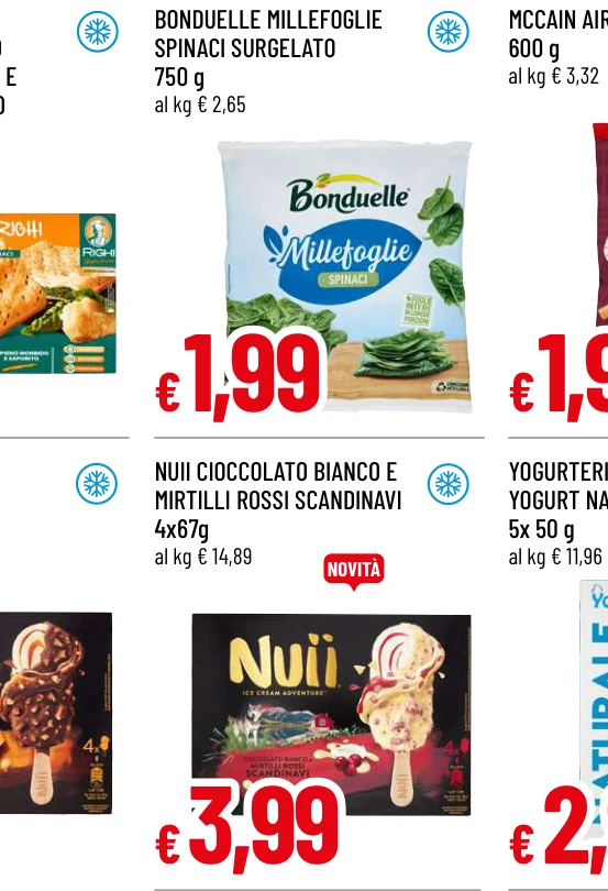 MILLEFOGLIE SPINACI SURGELATO - Bonduelle