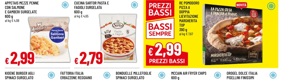 NOVITÀ APPETAIS MEZZE PENNE CON SALMONE E GAMBERI SURGELATE