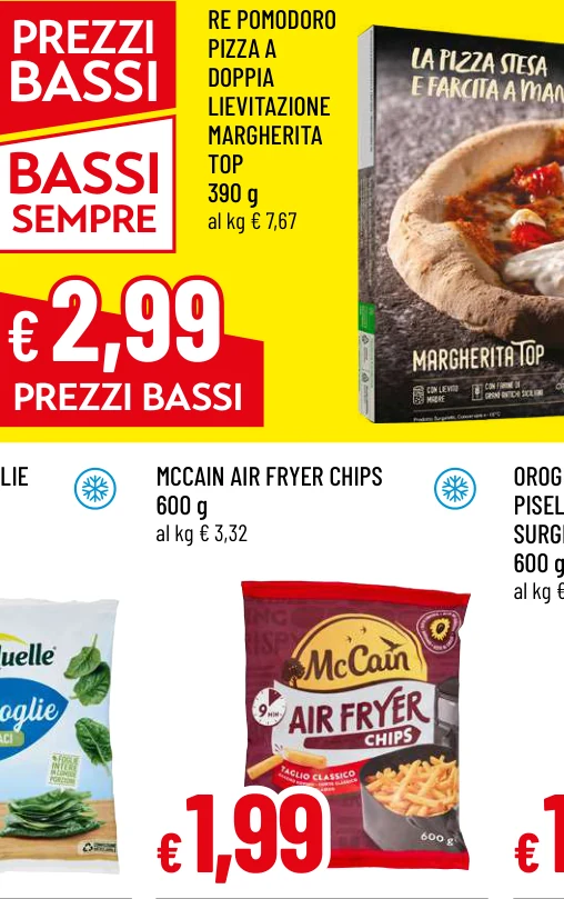 RE POMODORO PIZZA A DOPPIA LIEVITAZIONE MARGHERITA TOP