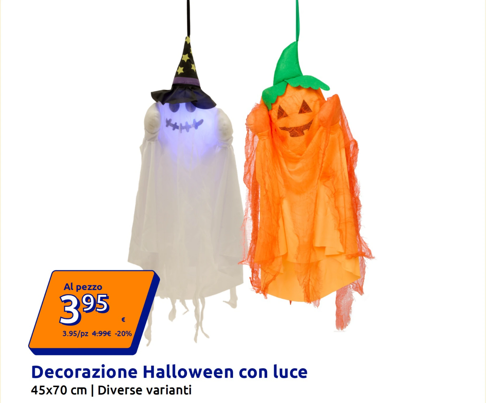 Decorazione Halloween con luce 45x70 cm