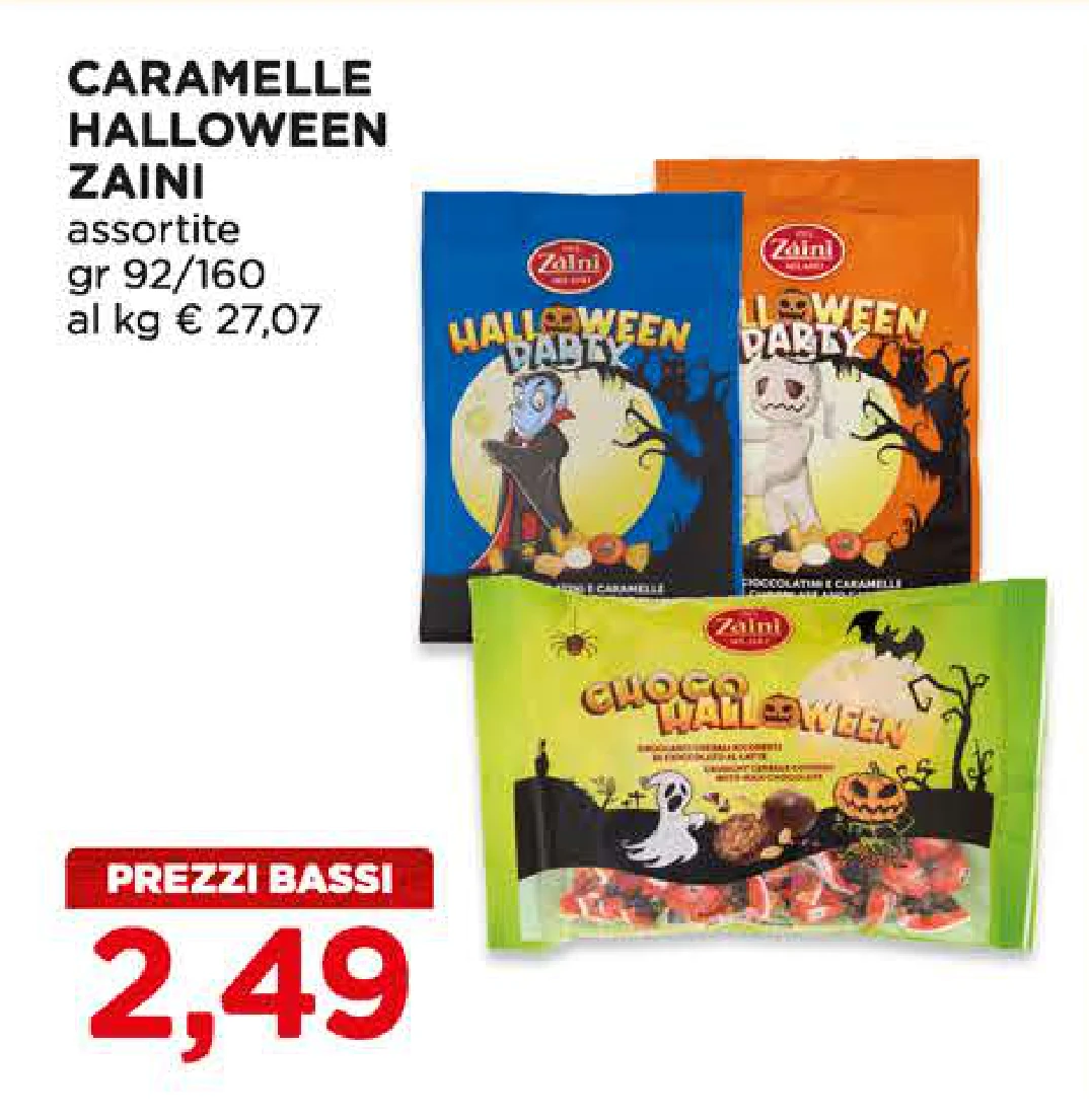 Caramelle Halloween Zaini 92/160 g