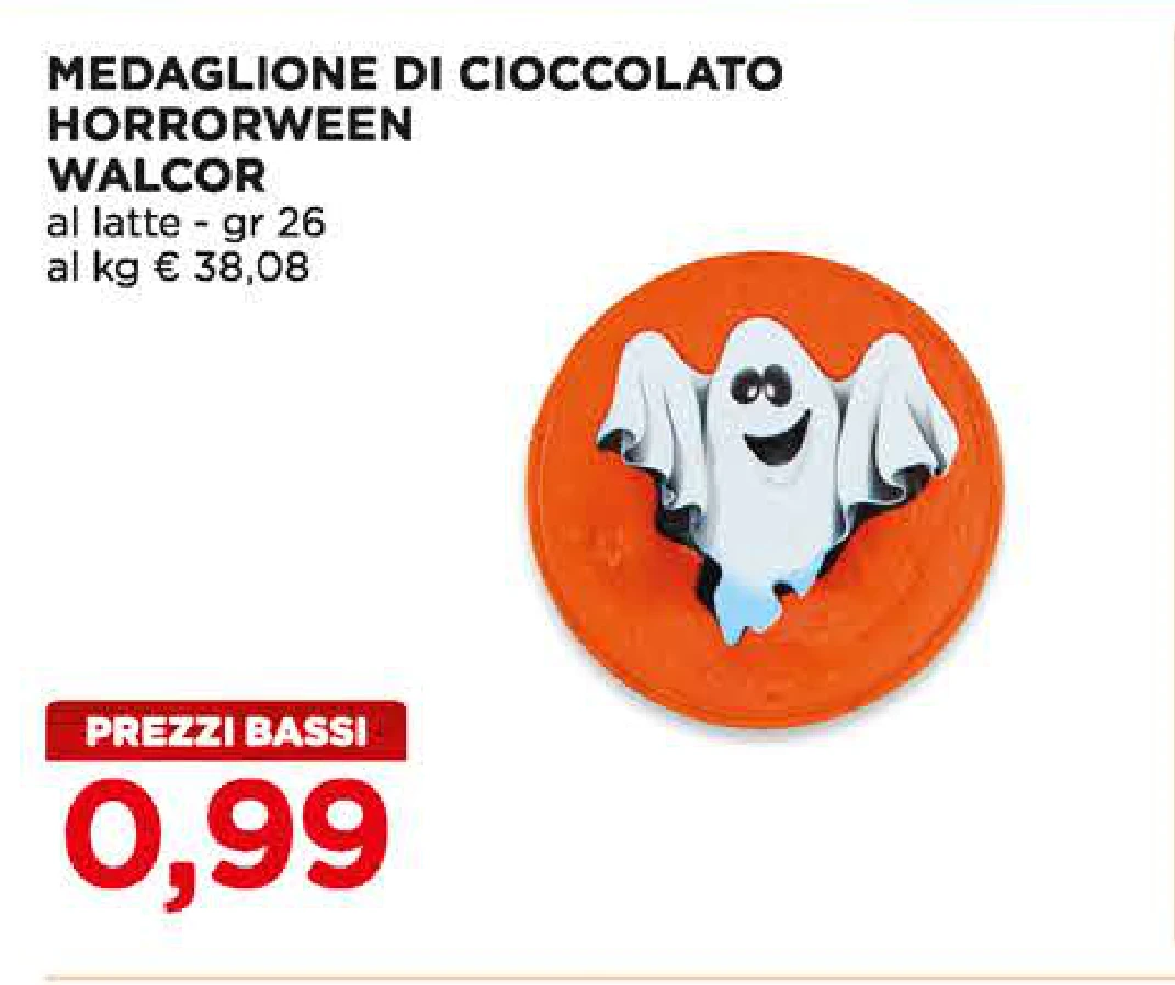 Medaglione di cioccolato Horrorween Walcor 26 g